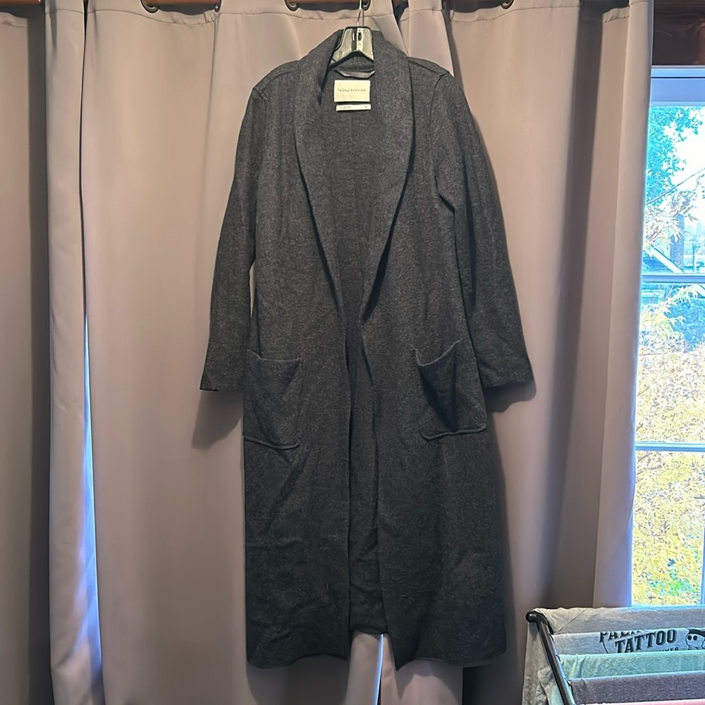 The Group Long Merino Wool Cardigan